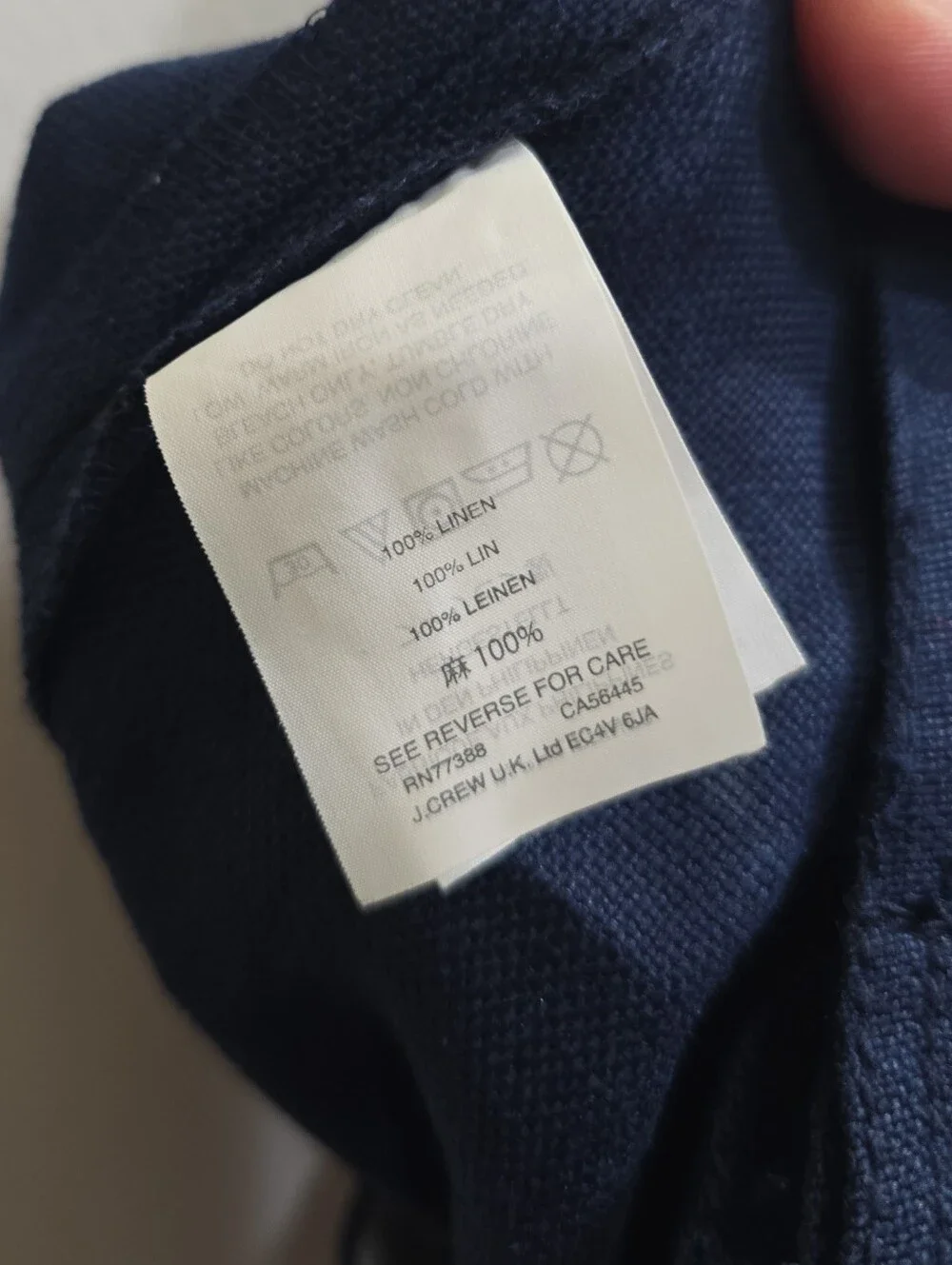 J. Crew Navy Linen Sailor Wide Leg Pants Cropped 6 Back Lace Detail Coastal Vaca